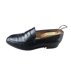 Gravati For Richards Store Shoes Men Sz 10M Black Leather Loafers Made in Italy